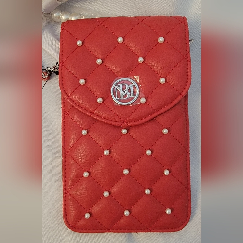 NWT Studio Badgley Mischka Vegan Leather Cell Phone Cross/body